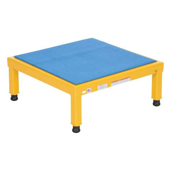Vestil Adj. Steel Stand, 10-1/2-16-1/2 H, 24 x 24, 10.5 Overall Height, Steel, Yellow AHT-H-2424 - main